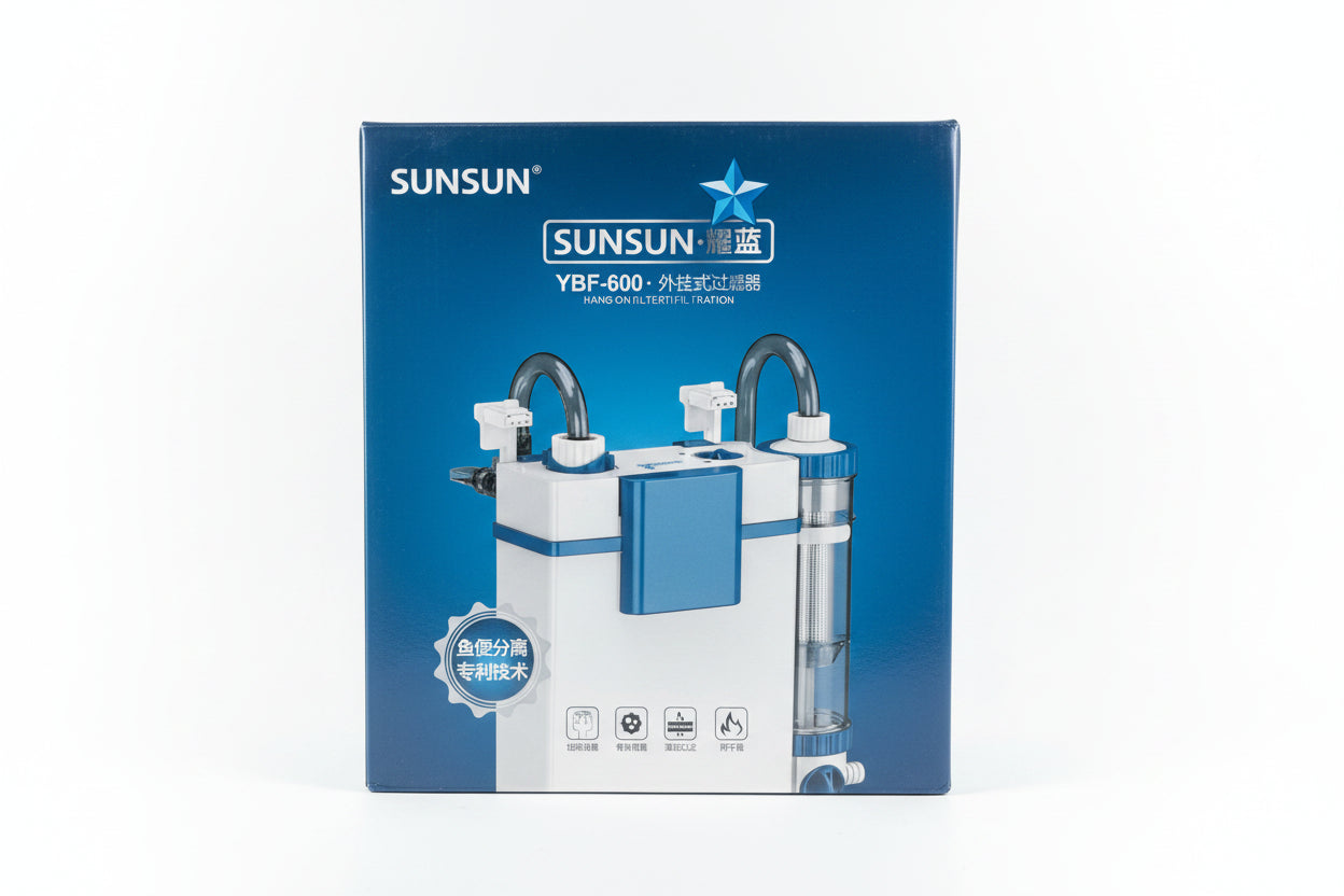 Healthy Fish & Stable Water Quality with Easy Hang-On Filter Design using SUNSUN YBF-600