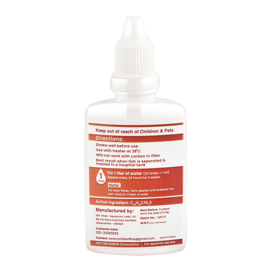 Misha Anti White Spot 30ml | Ich Treatment for Freshwater Aquarium Fish | Treats White Spot Disease, Parasites & Supports Recovery
