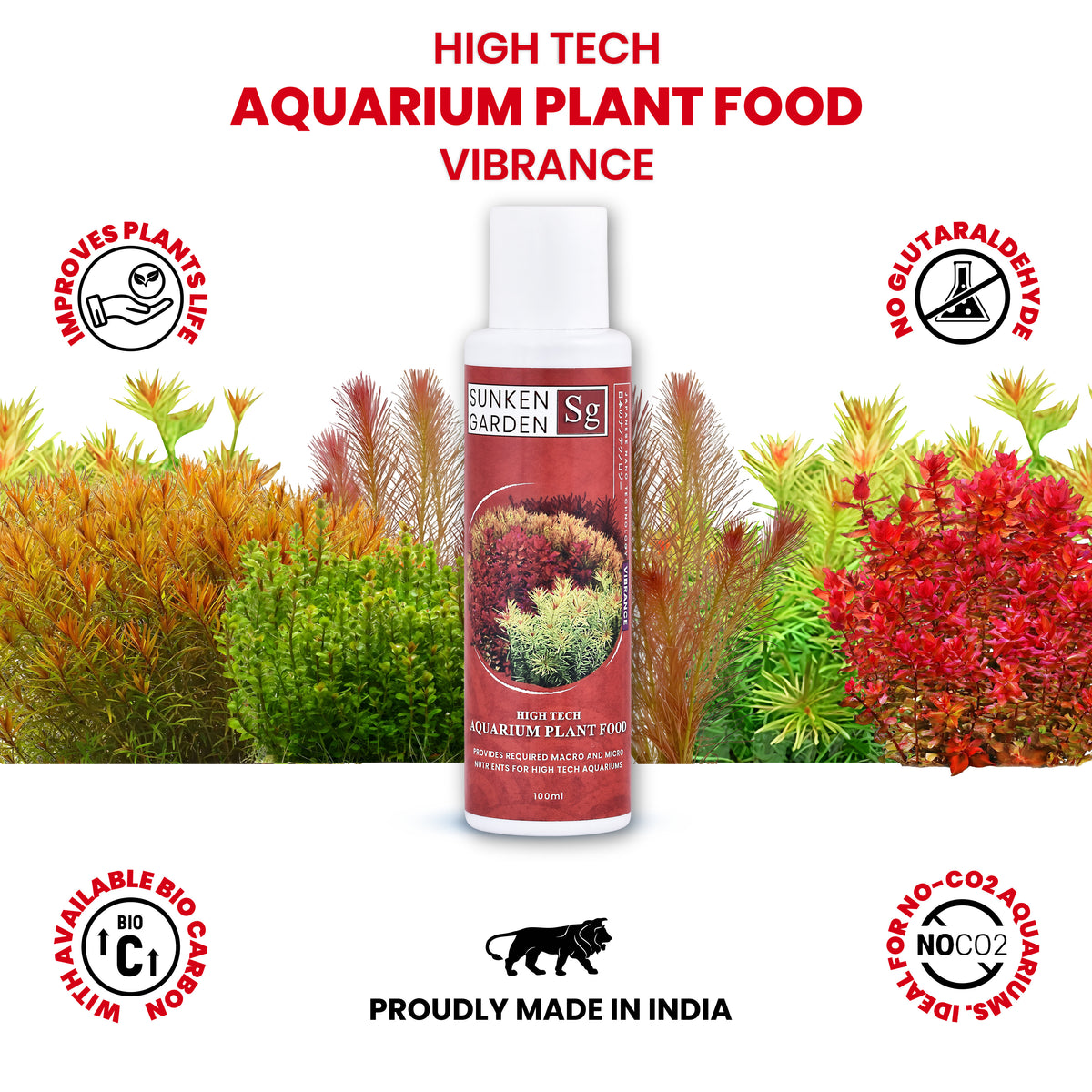 Sunken Garden Vibrance Dutch-Style Aquarium Fertilizer | All-in-One NPK Fertilizer for Bushier & Vibrant Aquatic Plants