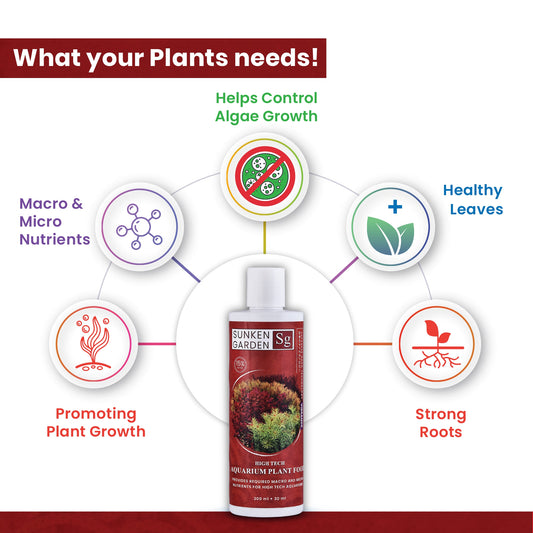 Sunken Garden Vibrance Dutch-Style Aquarium Fertilizer | All-in-One NPK Fertilizer for Bushier & Vibrant Aquatic Plants