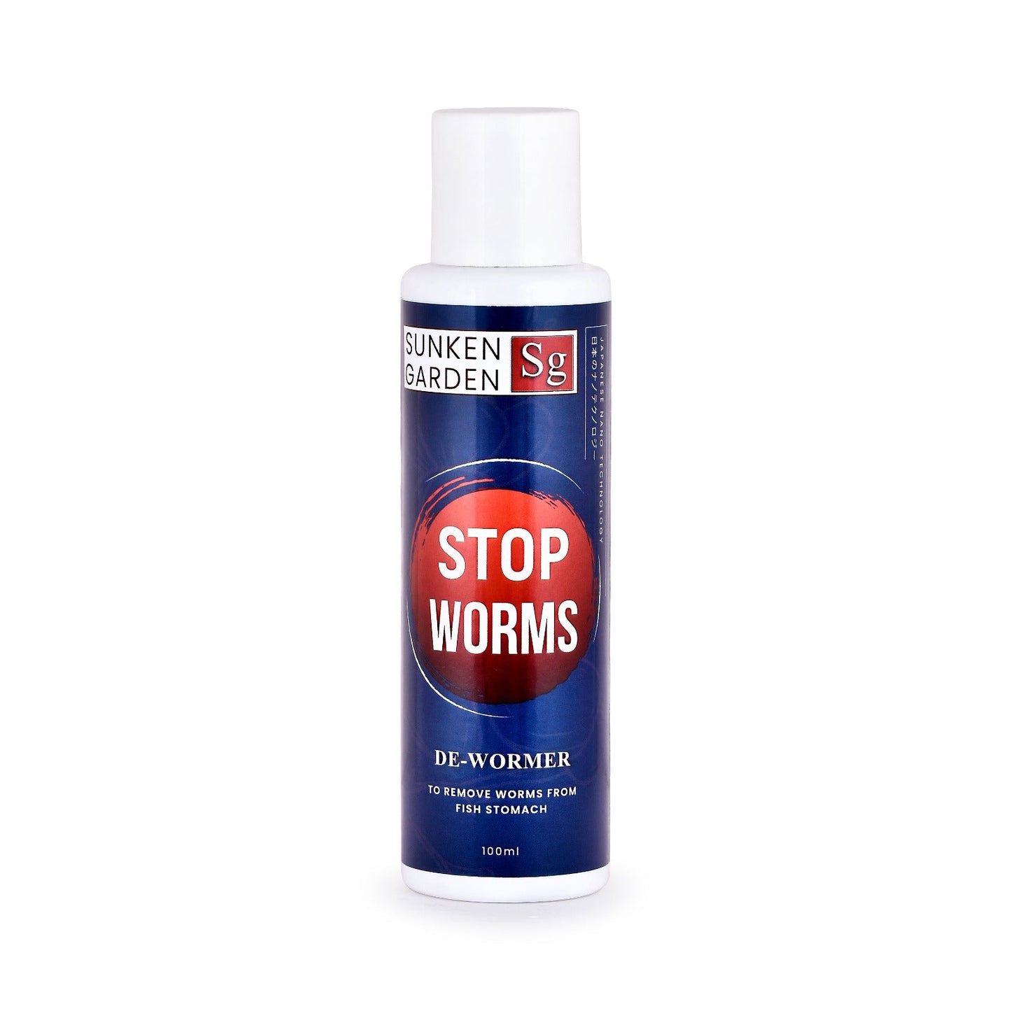 Sunken Garden Stop Worms | Liquid De-Wormer for Freshwater Aquariums | Safe for Fish, Shrimp & Snails