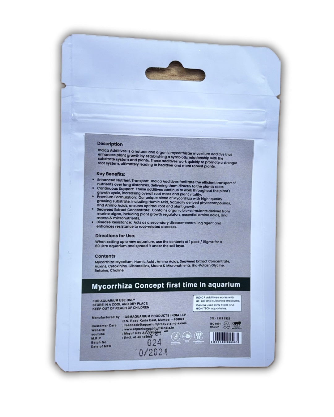 Indica Additives For Aquarium Plants - Oragnic Mycorrhiza Root Booster (15 g)