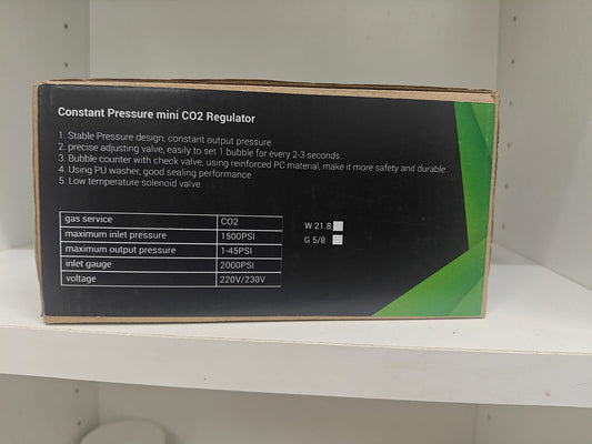 AQUANATURE Single Gauge CO₂ Regulator with Dual Bubble Counters | Precision CO₂ System for Healthy Plant Growth & Planted Aquariums