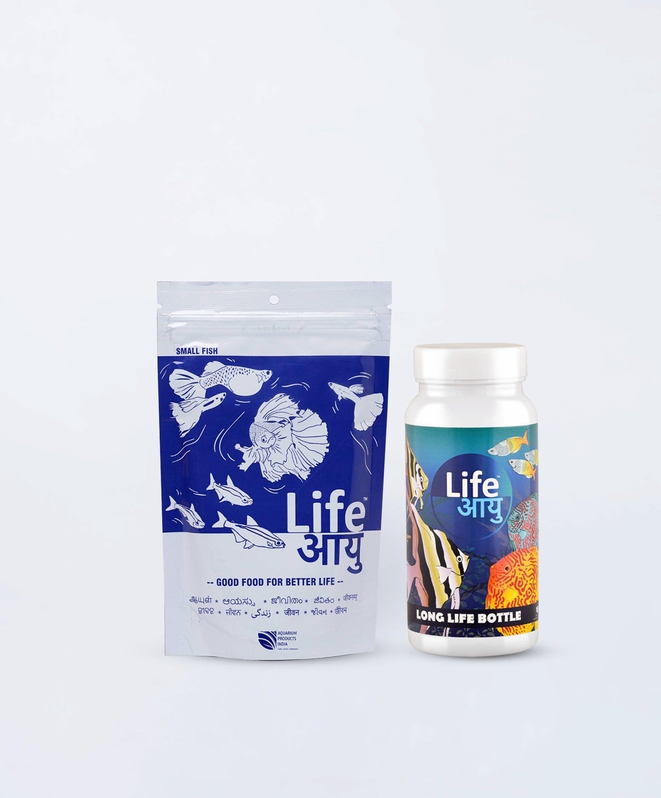 Life Aayuh Neutral Fish Feed 100g + Long Life Bottle FREE