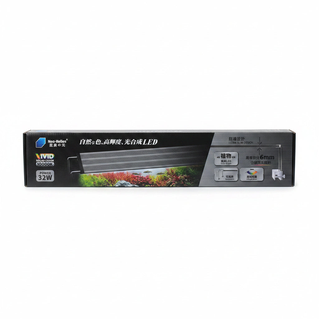 Enhanced Aquarium Beauty with Bright Plant Growth & Natural Color Display using Neo-Helios 32W Aquarium LED Light