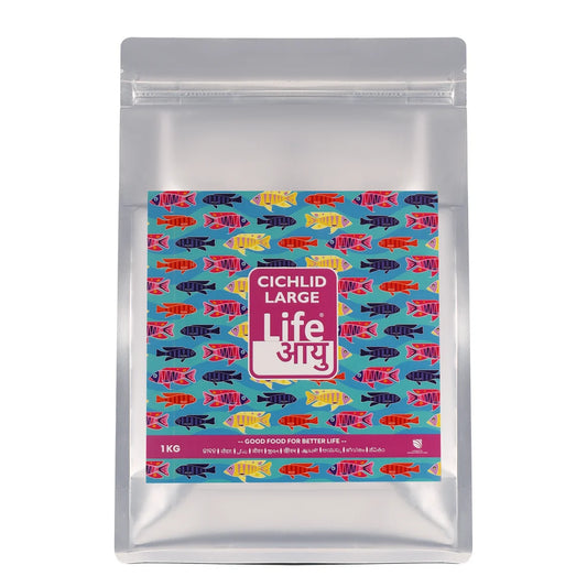 Life Aayu Cichlid Regular Fish Food 1 kg – Daily Nutrition for Healthy Cichlids