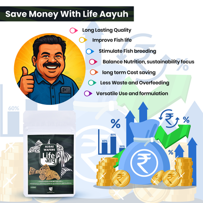 Life Aayu Algae Wafer Fish Food - 15g