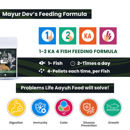 Life Aayu Algae Wafer Fish Food - 15g