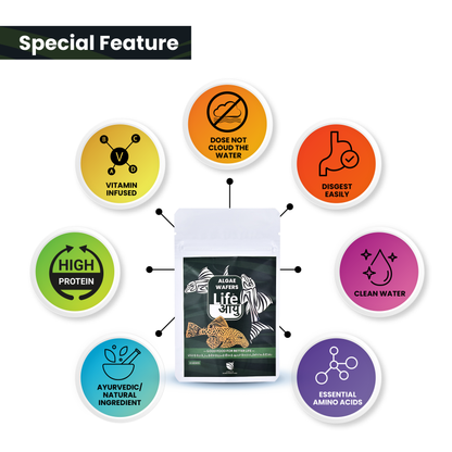 Life Aayu Algae Wafer Fish Food - 15g