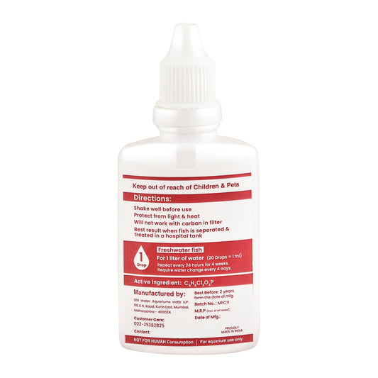 Misha Anti Lice & Flukes 30ml | Fish Lice, Gill Fluke & Leech Treatment for Freshwater Aquarium Fish | External Parasite Control