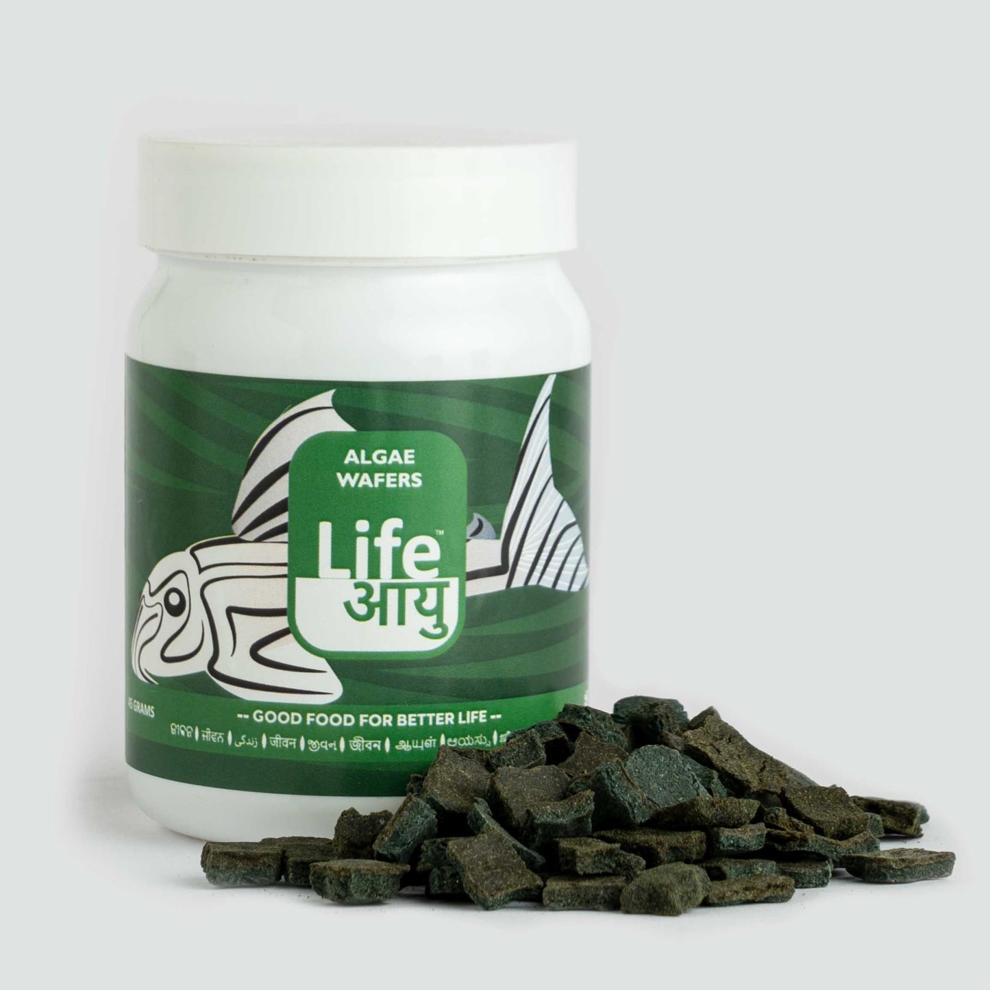 Life Aayuh Algae Wafer Fish Feed 45g + Stay Calm Plus free