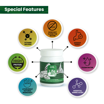 Life Aayu Algae Wafer Fish Food 45g