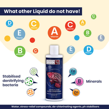 Sunken Garden Arowana Water Conditioner | For Strength, Color & Calm Behavior