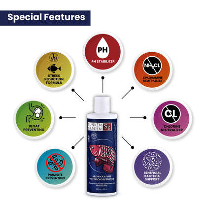 Sunken Garden Arowana Water Conditioner | For Strength, Color & Calm Behavior