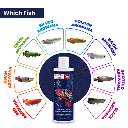 Sunken Garden Arowana Water Conditioner | For Strength, Color & Calm Behavior