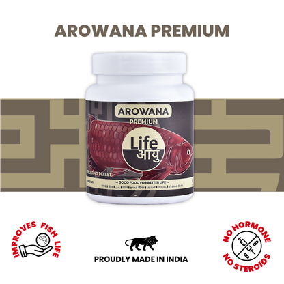 Life Aayu Arowana Premium Food – Handmade Ayurvedic Diet for Asian Arowanas | Color Boost, Muscle Growth & Immunity