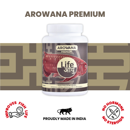 Life Aayu Arowana Premium Food – Handmade Ayurvedic Diet for Asian Arowanas | Color Boost, Muscle Growth & Immunity