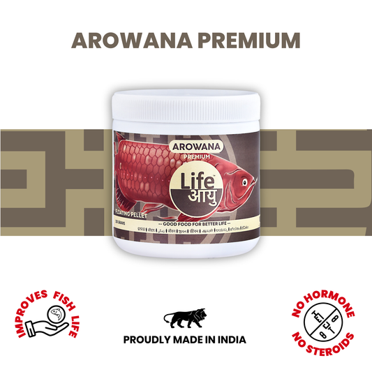Life Aayu Arowana Premium Food – Handmade Ayurvedic Diet for Asian Arowanas | Color Boost, Muscle Growth & Immunity