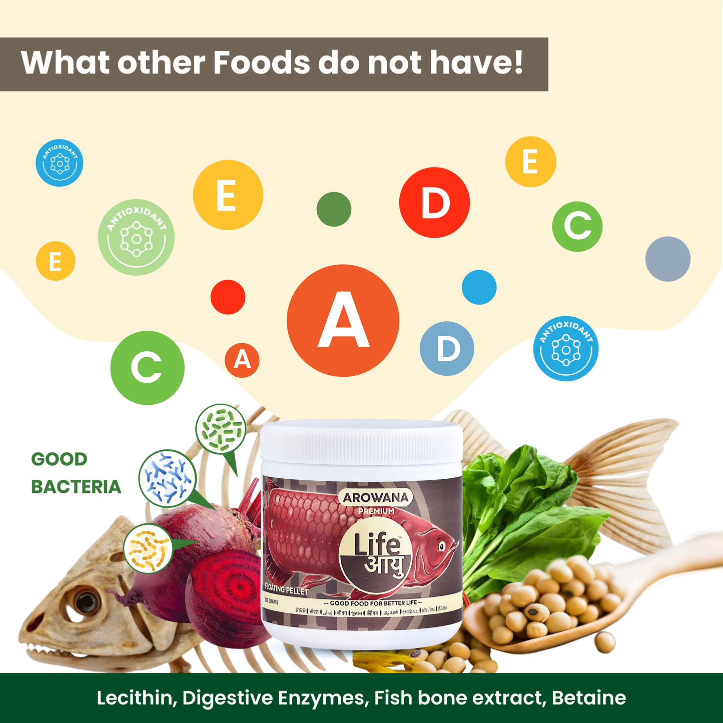 Life Aayu Arowana Premium Food – Handmade Ayurvedic Diet for Asian Arowanas | Color Boost, Muscle Growth & Immunity