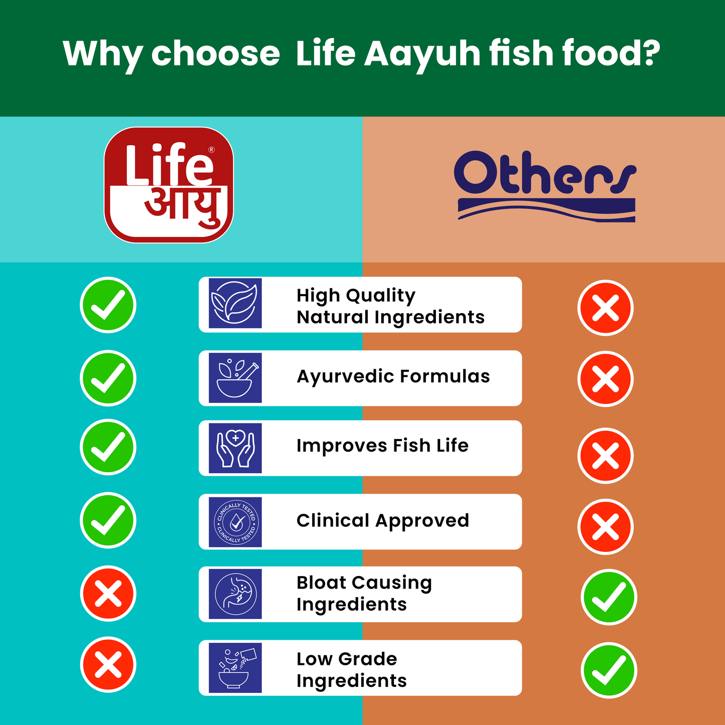 Life Aayu Arowana Premium Food – Handmade Ayurvedic Diet for Asian Arowanas | Color Boost, Muscle Growth & Immunity