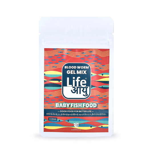 Life AAYUH Bloodworm Gel Fish Food | High-Protein Micro Pellets for Fry & Juvenile Fish | Supports Growth, Color, Immunity & Digestion