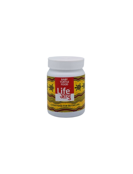 Life AAYU Baby Turtle Food – Ayurvedic Handmade Pellets for Shell Growth, Calcium & Vitality | For 2”–4” Baby Turtles (70g)