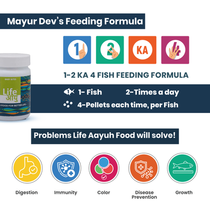 Life AAYU Baby Bites – Superfood for Fry & Baby Fish Growth 30g