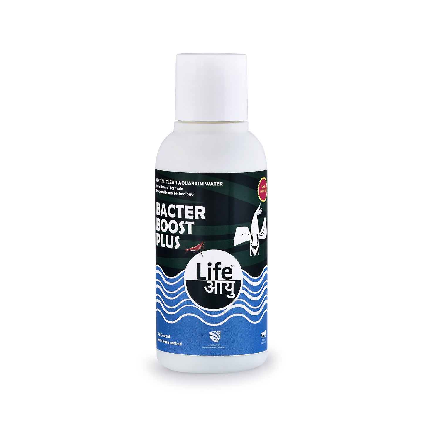 Life Aayu Bacter Boost Plus – Natural Aquarium Bacteria Starter for Clear Water, Ammonia Control Eco Balance | 100% Shrimp Safe
