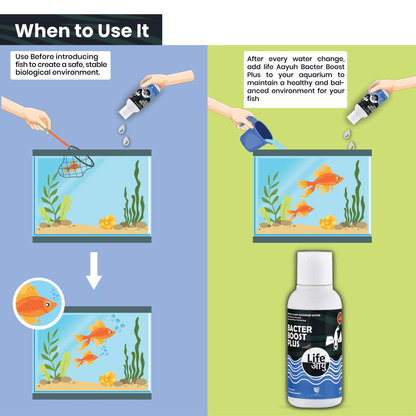 Life Aayu Bacter Boost Plus – Natural Aquarium Bacteria Starter for Clear Water, Ammonia Control Eco Balance | 100% Shrimp Safe