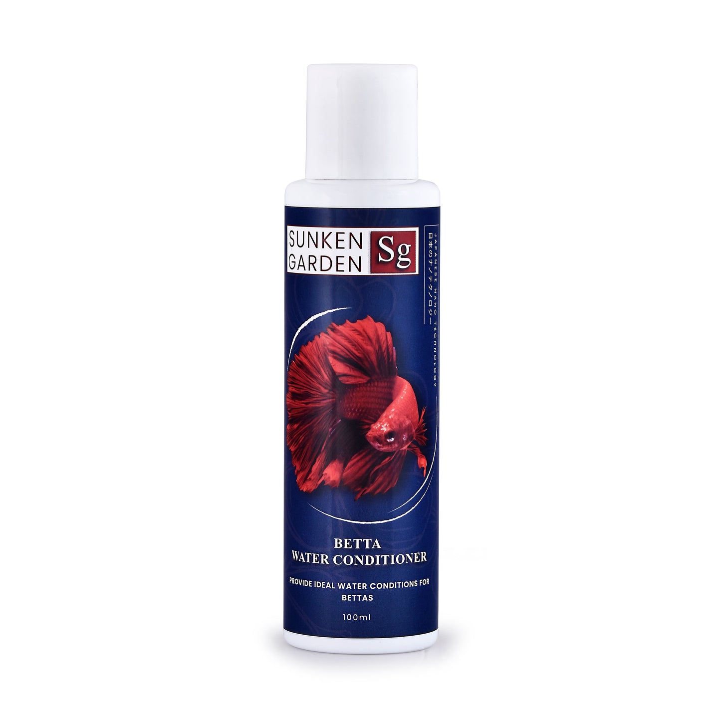Sunken Garden Betta Fish Water Conditioner | Chlorine Neutralizer + Fin Rot Protection + pH Balancer | Made for Indian Aquariums