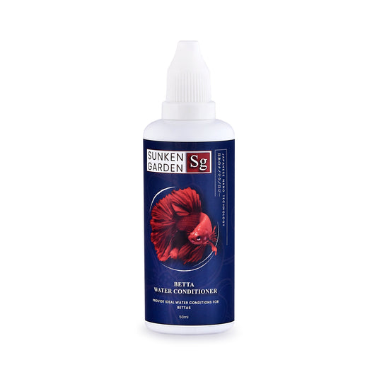 Sunken Garden Betta Fish Water Conditioner | Chlorine Neutralizer + Fin Rot Protection + pH Balancer | Made for Indian Aquariums