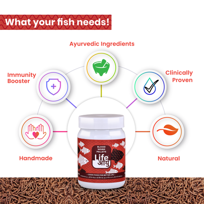 Life Aayu Blood Worm: High-Quality Blood Worm Fish Food