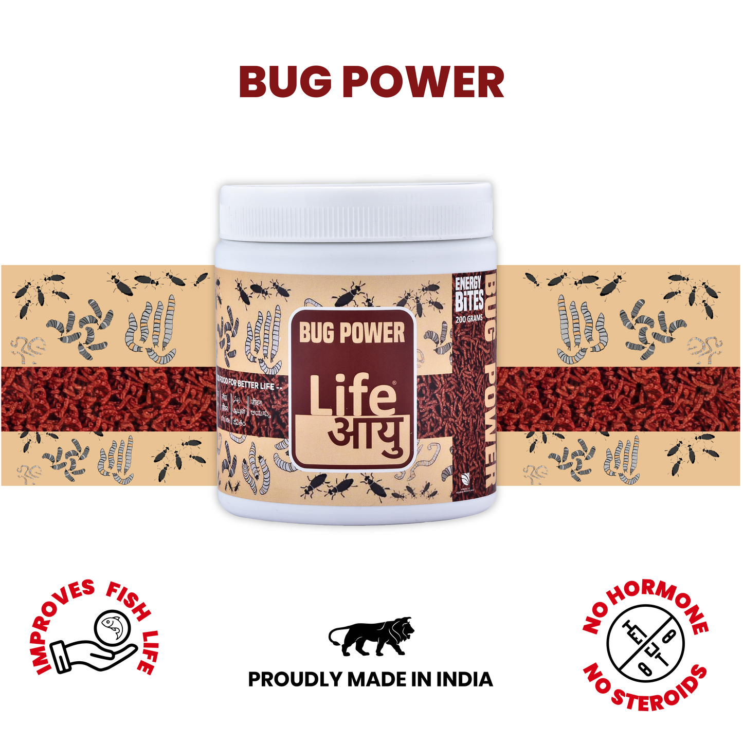 LIFE AAYU BUG POWER FISH FOOD