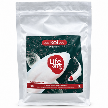 Life AAYU Koi Premium Floating Pellets Fish Food for Growth & Colour 1Kg