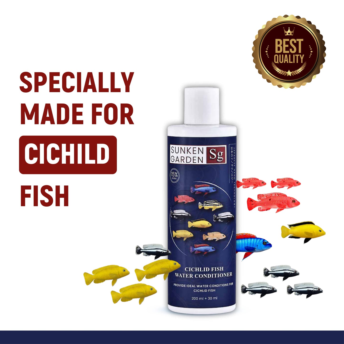 Sunken Garden Cichlid Fish Water Conditioner