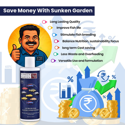 Sunken Garden Cichlid Fish Water Conditioner