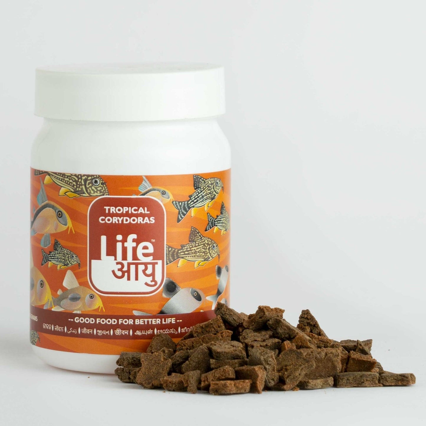 Life Aayu Tropical Corydoras Fish Food – 45g | Immunity & Metabolism Booster | Ayurvedic Handmade Feed