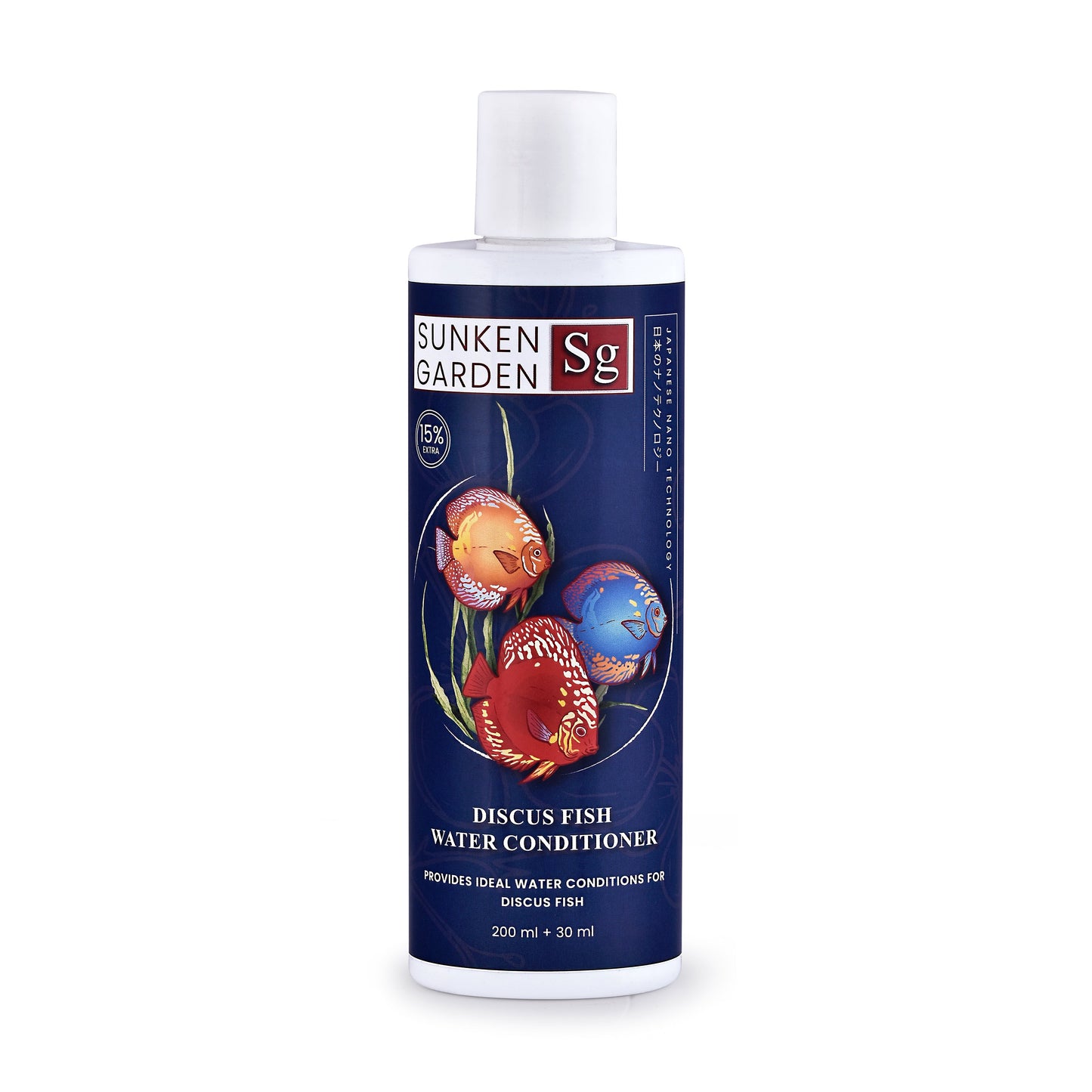 Sunken Garden Discus Fish Water Conditioner – Recreate the Amazon. Revive Their Radiance.
