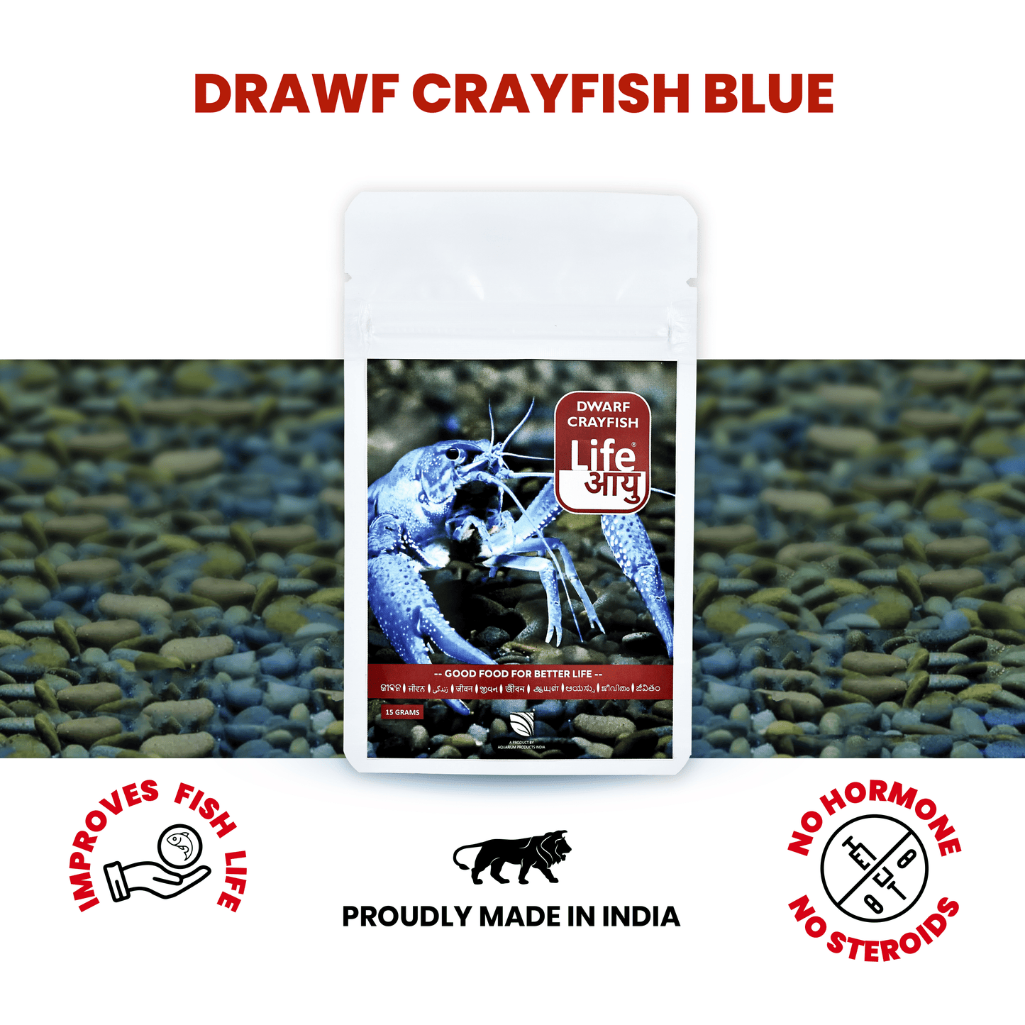 Life Aayu Dwarf Crayfish Blue - 15gm
