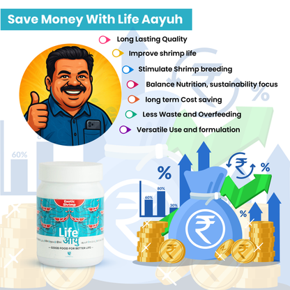 Life Aayu Shrimp Exotic Food 30g - Best Growth & Breeding