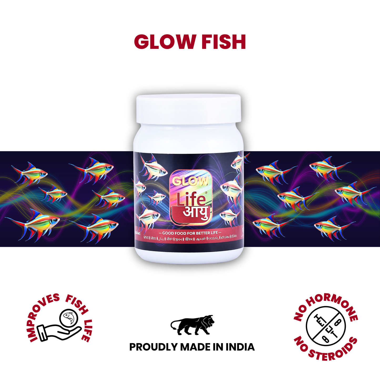 Life Aayu Glow Fish Food 63g
