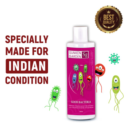 Sunken Garden Good Bacteria – Premium Denitrifying Bacteria for Water Clarity & Bio Stability | Safe for Shrimp & Invertebrates