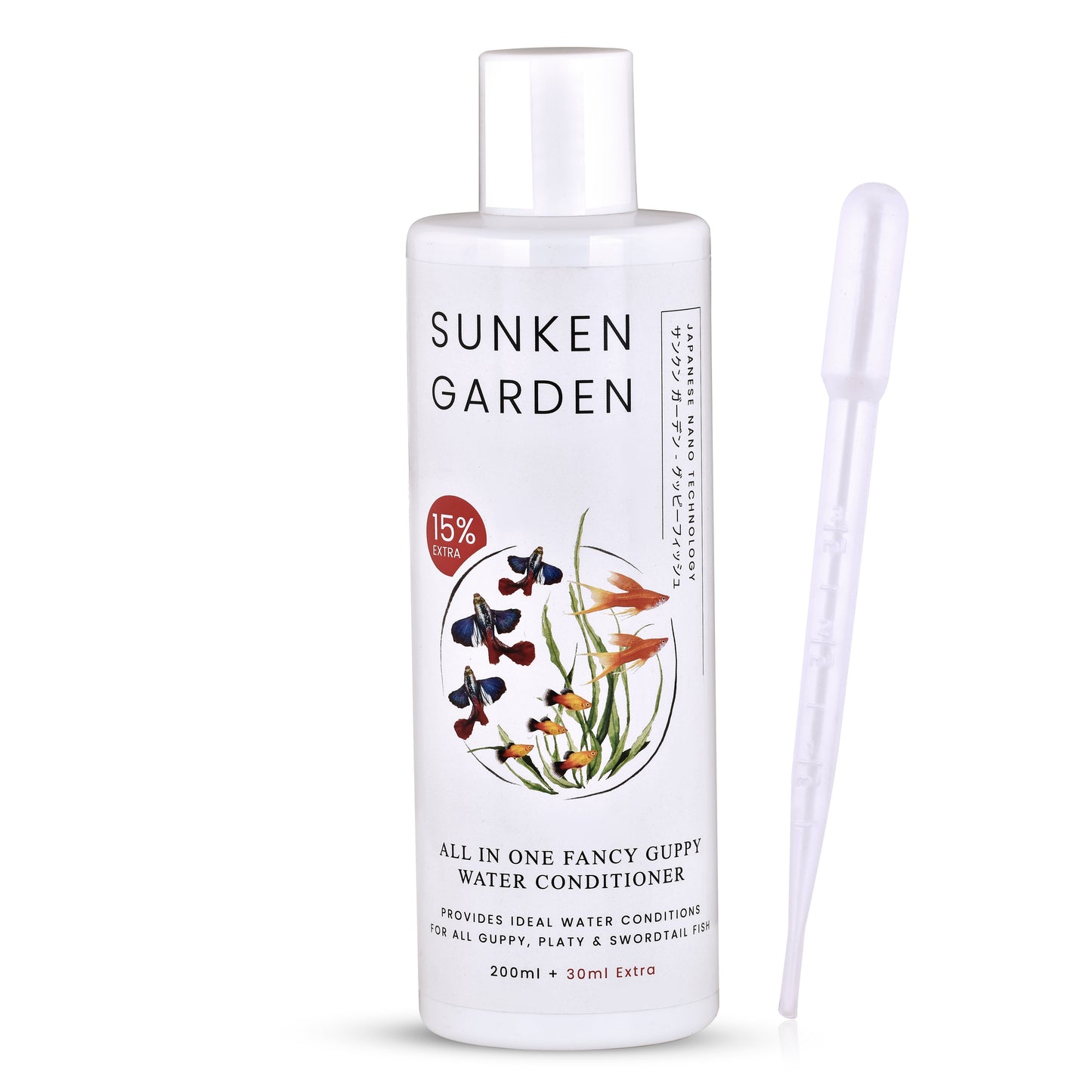 Sunken Garden All In One Fancy Guppy Fish Water Conditioner