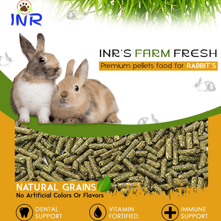 Premium Rabbit Food INR'S Farm Fresh Premium Rabbit Pellets Food – My Aquarium Store