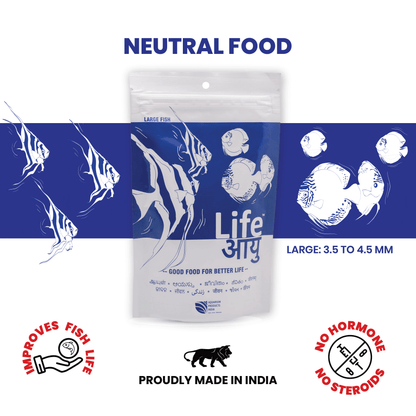 Life AAYU Neutral Fish Food – Ayurvedic Daily Diet for All Fish Sizes | For Newborn, Juvenile & Adult Fish