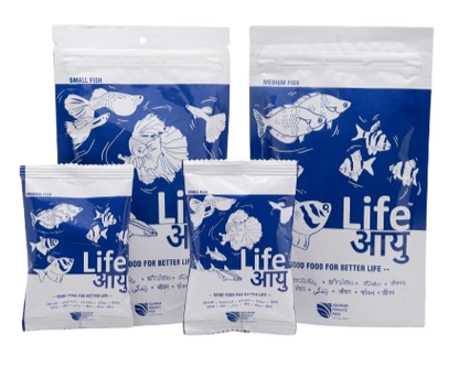 Life AAYU Neutral Fish Food – Ayurvedic Daily Diet for All Fish Sizes | For Newborn, Juvenile & Adult Fish