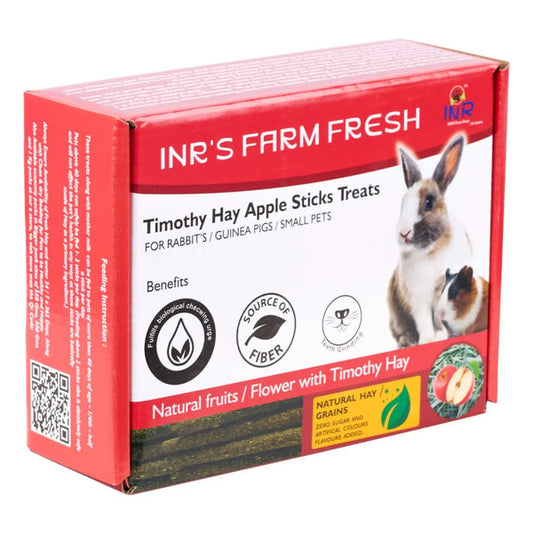 Timothy Hay Apple Treat Sticks for Rabbits & Guinea Pigs - Available in 4 Economy Pack Sizes