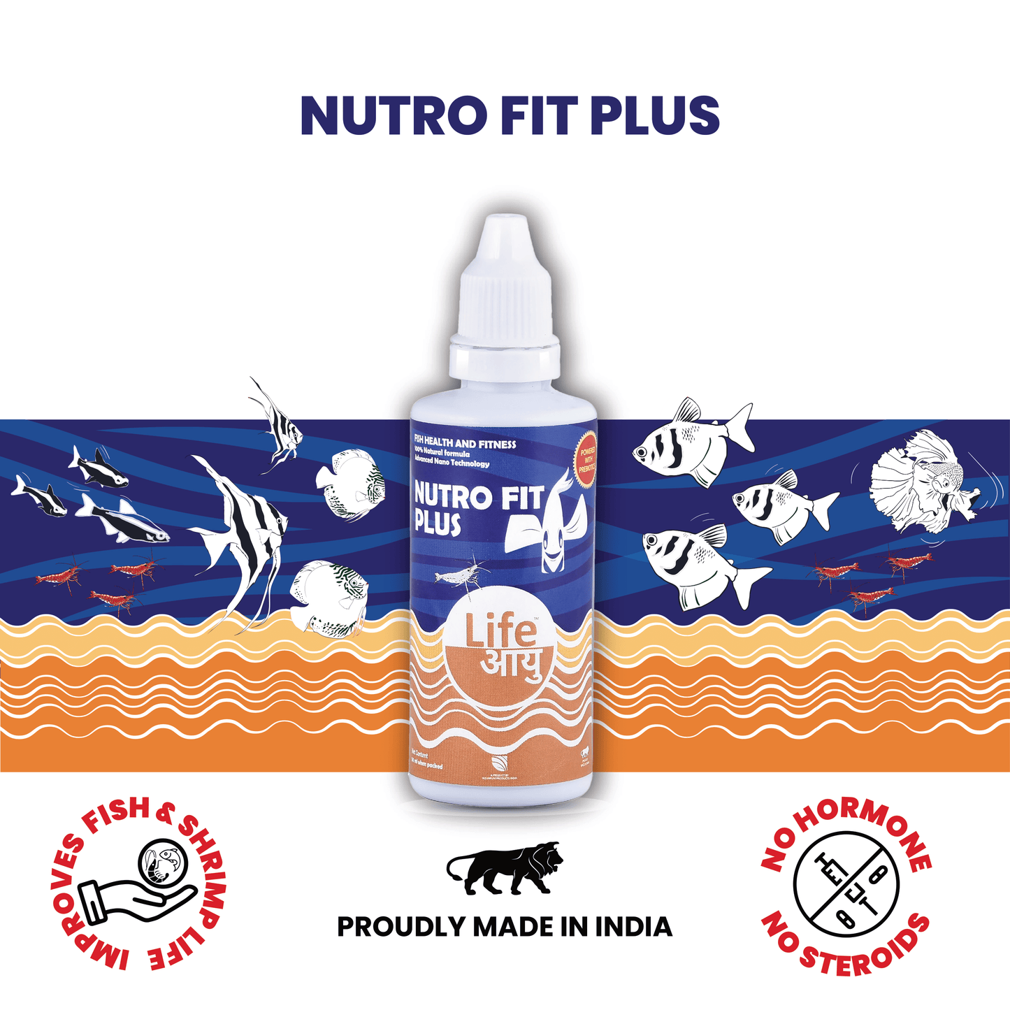 Life Aayu Nutro Fit Plus - Best Fish Food Supplement