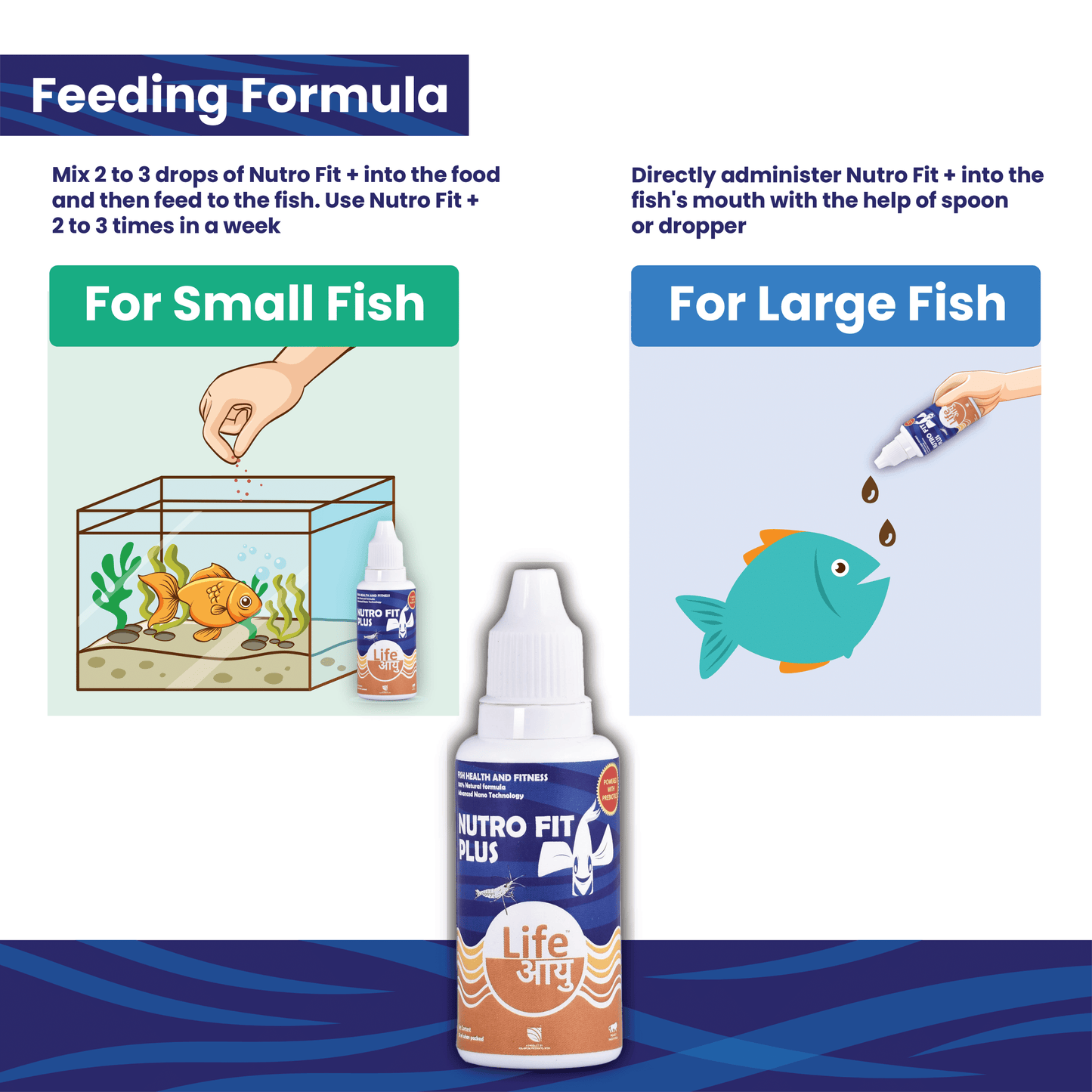 Life Aayu Nutro Fit Plus - Best Fish Food Supplement