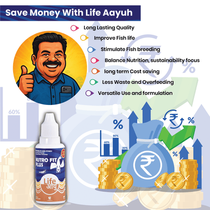 Life Aayu Nutro Fit Plus - Best Fish Food Supplement